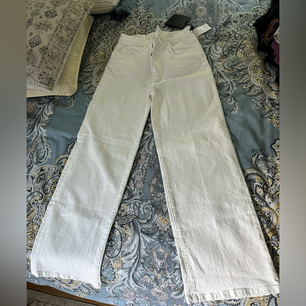 Mother tunnel Vision Denim Jeans White size 25